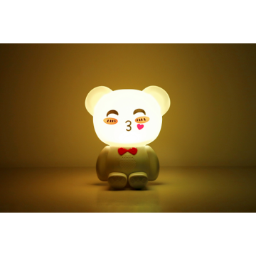 Creative Cute Bear Silicone Betside Night Light